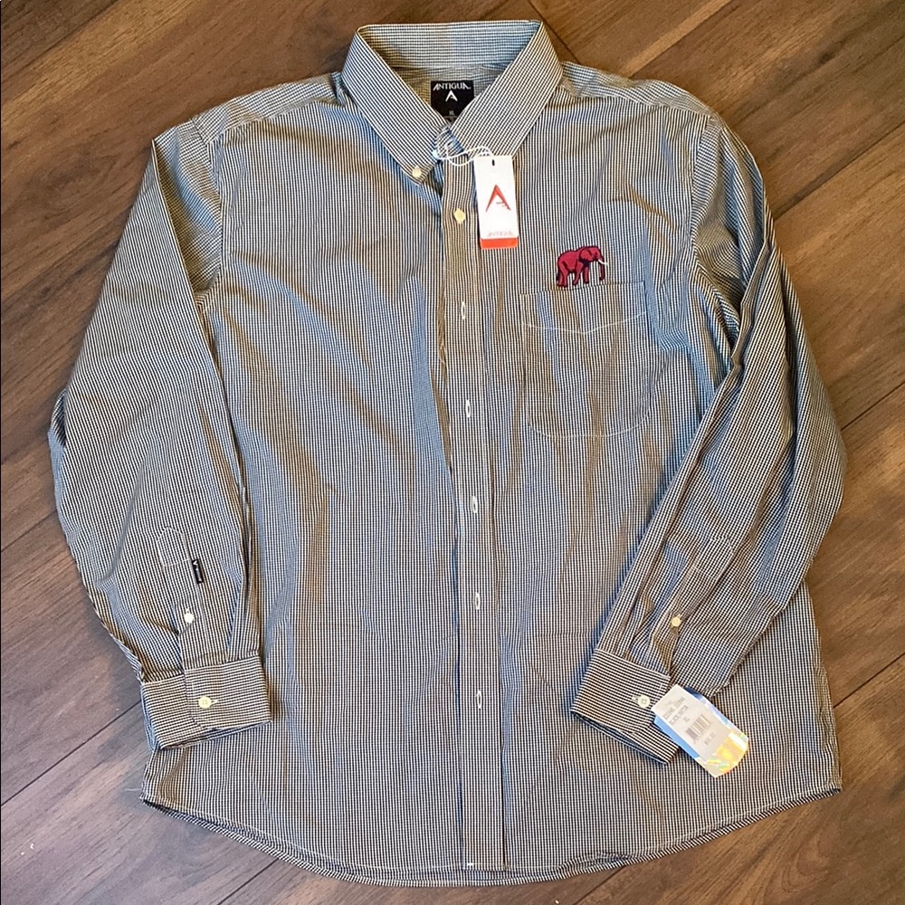 Antigua Men’s Dress Shirt- Elephant logo